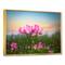 Designart - Blooming Lotus Flowers at Sunset - Floral Photo Framed Canvas Print
